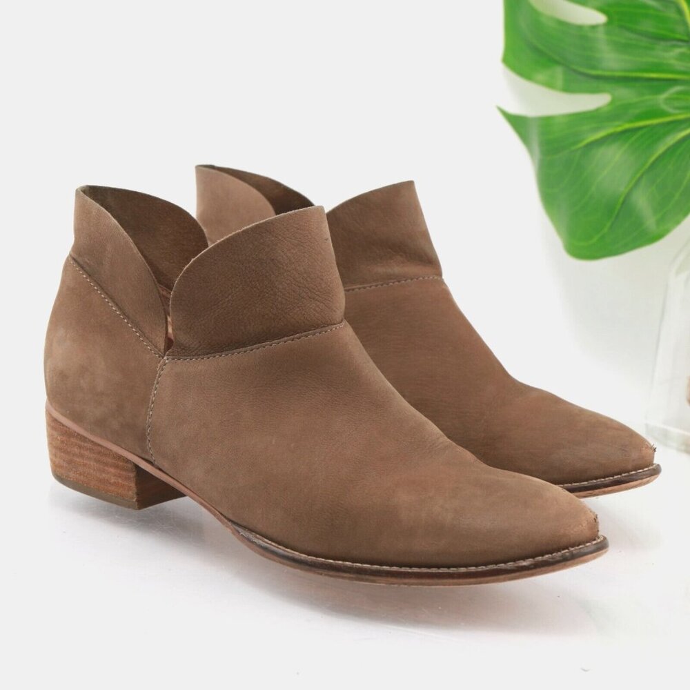 Seychelles Womens‎ Bait Boot Size 9.5 Brown Tan Suede Boho Western Bootie Comfy